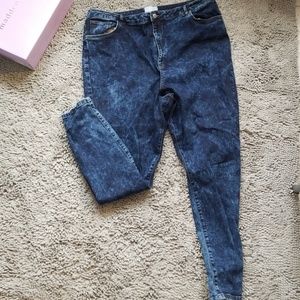 Asos Curve acid wash jeans